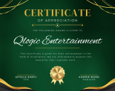 Green Gold Black Elegant Award Certificate (1)